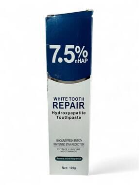 2/$20 ✨ Hydroxyapatite Toothpaste 7.5% nHAP Whitening Tooth Repair 120g NIB